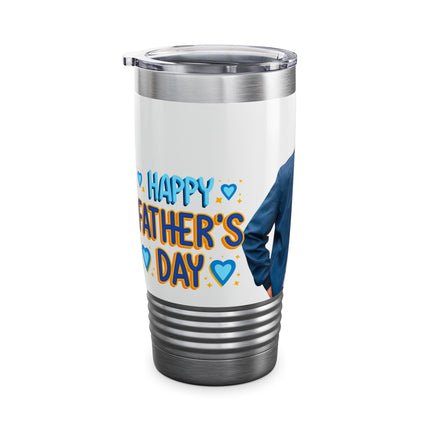 Personalized Father's Day Photo Travel Mug Custom Picture Coffee Tumbler Gift for Dad from Kids