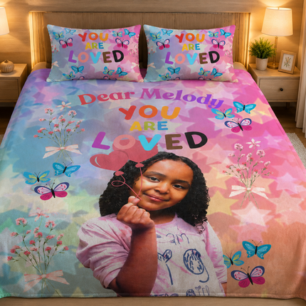 Personalized Kids Photo Bed Set