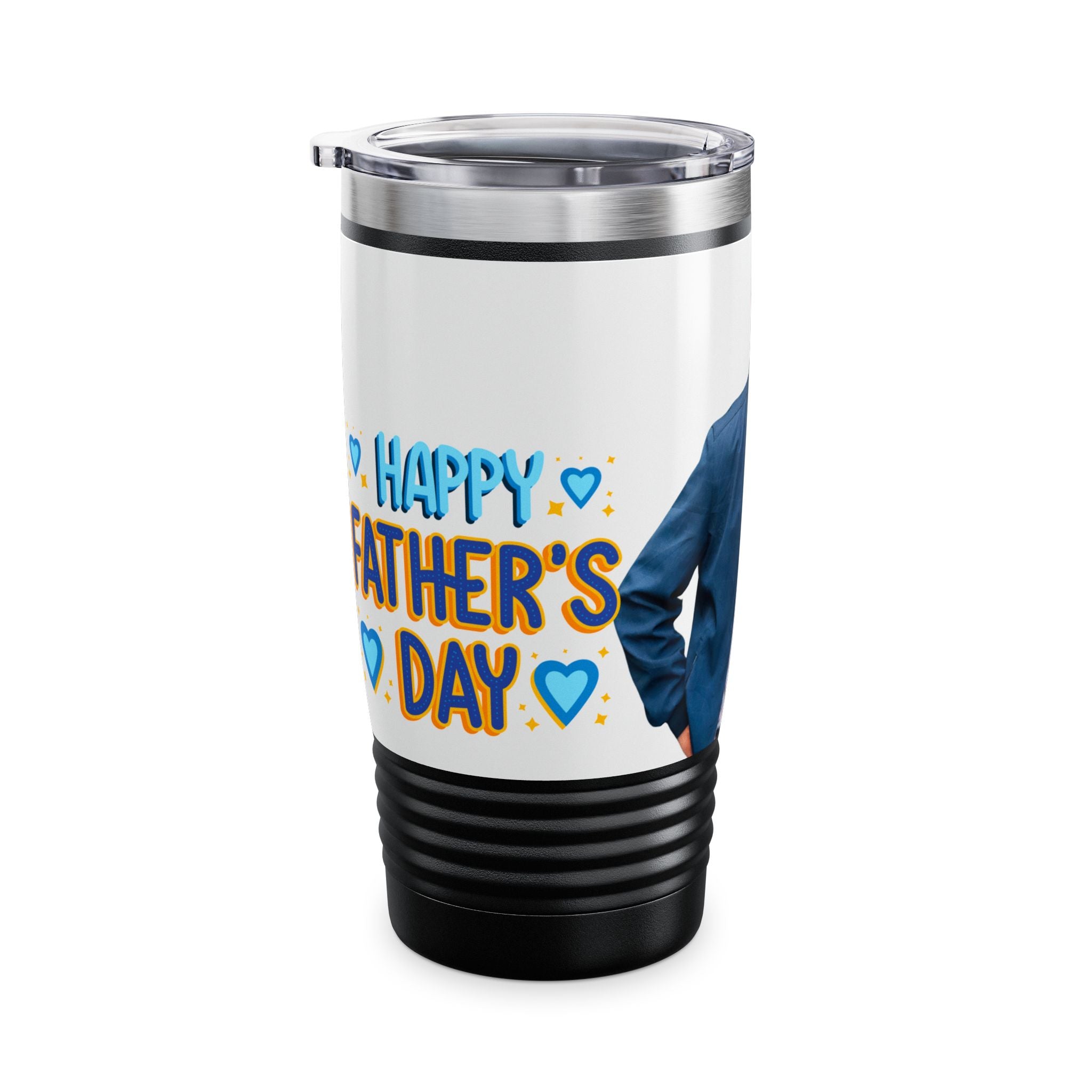 Personalized Father's Day Photo Travel Mug Custom Picture Coffee Tumbler Gift for Dad from Kids