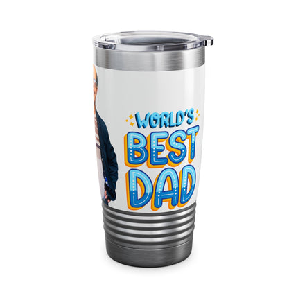 Personalized Father's Day Photo Travel Mug Custom Picture Coffee Tumbler Gift for Dad from Kids
