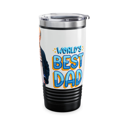 Personalized Father's Day Photo Travel Mug Custom Picture Coffee Tumbler Gift for Dad from Kids