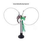 Green Butterfly Gray Mouse / As Shown